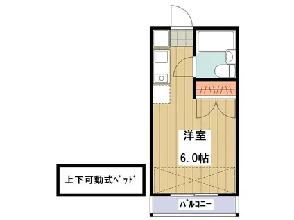 リトルブーケ久我山(ワンルーム/1階)の間取り写真