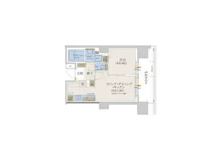 THE PREMIERE(1LDK/8階)の間取り写真