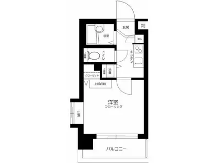菱和パレス飯田橋駅前(1K/6階)の間取り写真