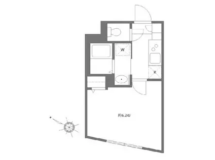 エルファーロ大塚IV(1K/5階)の間取り写真