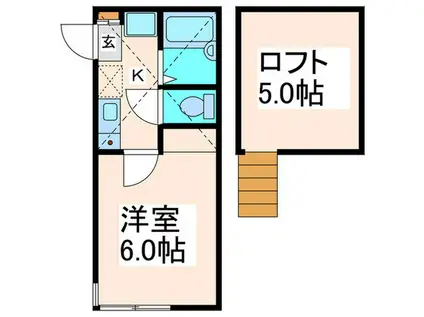 トリニティコート(1K/1階)の間取り写真