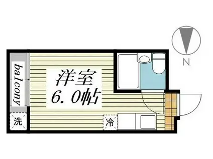 メゾン・ド・ジュリー(ワンルーム/3階)の間取り写真