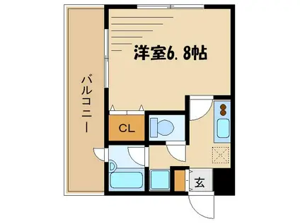 サーラ・コモド八幡山ヴェローナ(1K/3階)の間取り写真