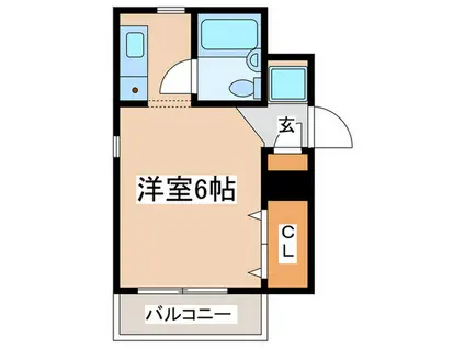 メゾン・ド・エストラード(ワンルーム/3階)の間取り写真