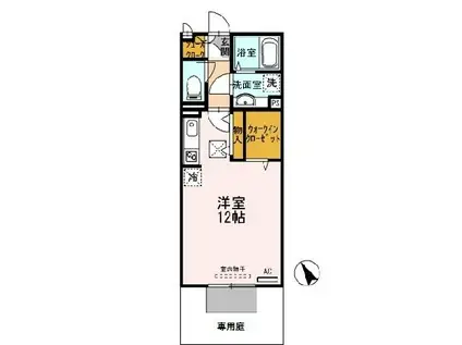 ソフィアルーチェ(ワンルーム/1階)の間取り写真