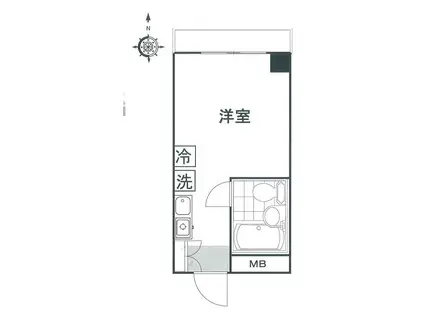 MAC武蔵境コートパートI(ワンルーム/2階)の間取り写真