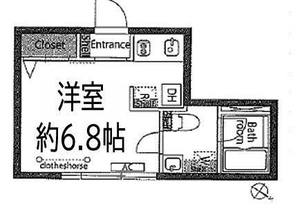 アヴァンタージュ恵比寿(ワンルーム/4階)の間取り写真