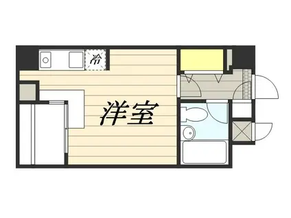 メゾンドヴィレ東神田(ワンルーム/8階)の間取り写真