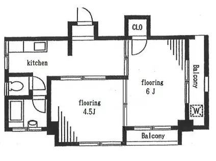 エージ・ヤマダ(2K/5階)の間取り写真