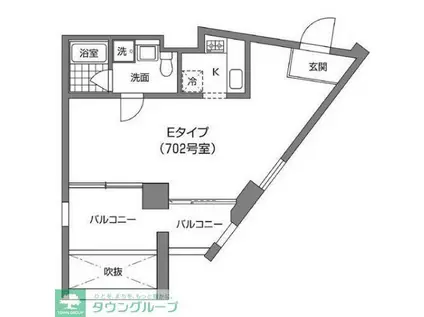 ベンセレーモス(1LDK/7階)の間取り写真