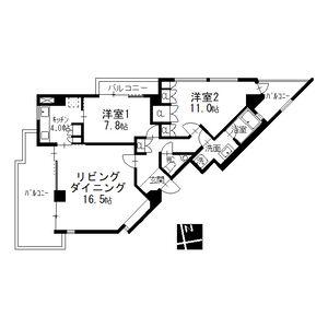 NS21やごと(2LDK/5階)の間取り写真