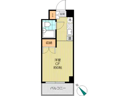 西早稲田M.O.ハウス(ワンルーム/4階)の間取り写真