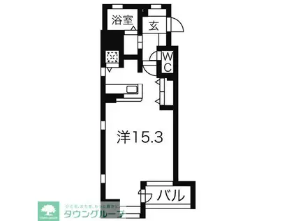 REPOSER名駅南(ワンルーム/2階)の間取り写真