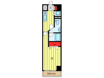 ラフィスタ東日暮里(1K/7階)の間取り写真
