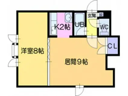 パオ35(1LDK/3階)の間取り写真