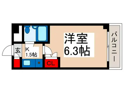 ローズマンションA69番館(1K/3階)の間取り写真