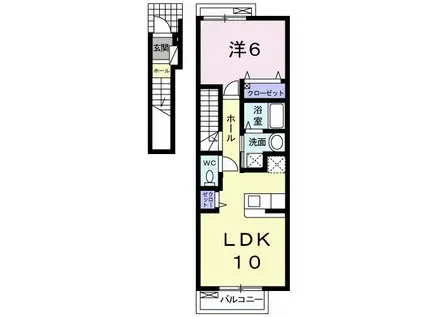 アイデアル レジデンス(1LDK/2階)の間取り写真