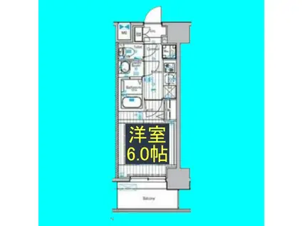 メイクスアート上前津VI(1K/13階)の間取り写真