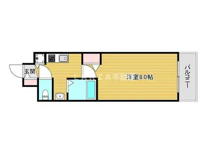 ララプレイス大阪ウエストPRIME(1K/5階)の間取り写真