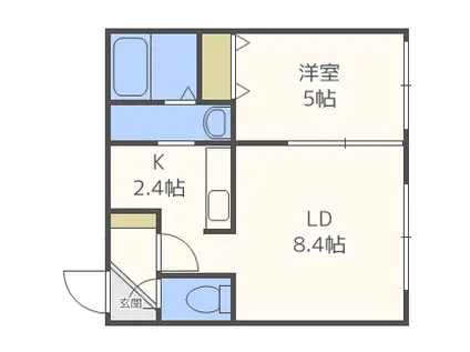 LA CAUSA N22(1LDK/4階)の間取り写真