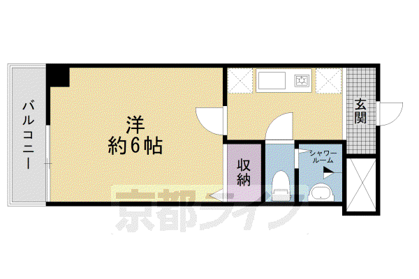 プレアデス(1K/3階)の間取り写真