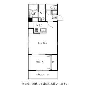 フェーラシュヴァル元町(1LDK/4階)の間取り写真