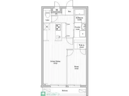アーバンパーク東向島(1LDK/3階)の間取り写真