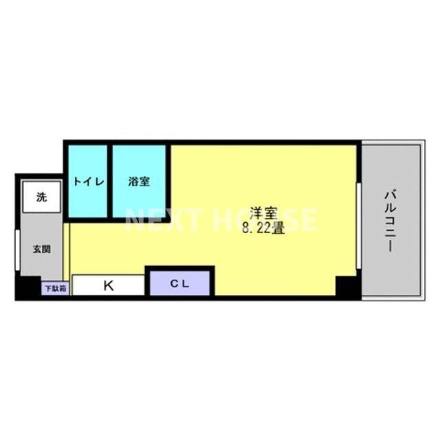 サンビレッジ(ワンルーム/2階)の間取り写真
