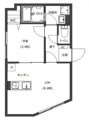 D-STYLE西巣鴨(1LDK/1階)の間取り写真