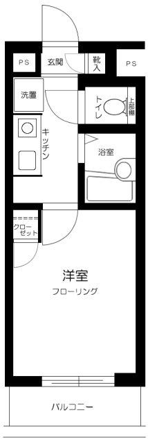 スカイコート新宿落合第6(1K/3階)の間取り写真