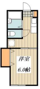 シューフルール(1K/1階)の間取り写真