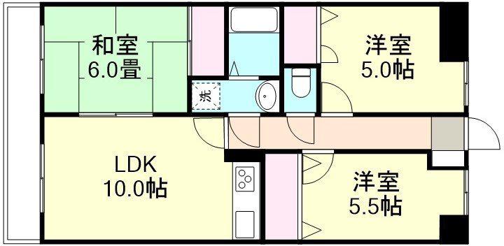 WILLIAM3(3LDK/8階)の間取り写真