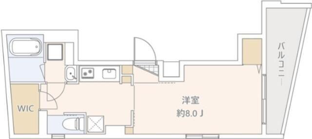 GRANDUO高円寺V(1K/2階)の間取り写真