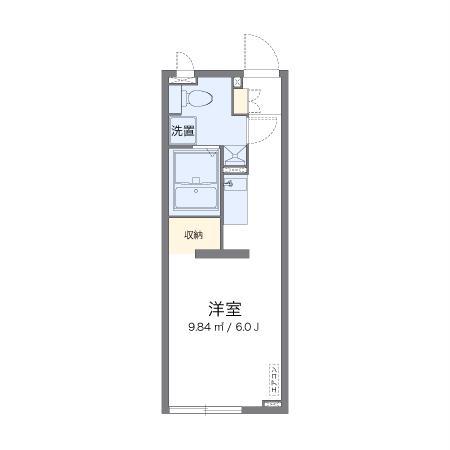 アルク西小山(ワンルーム/2階)の間取り写真