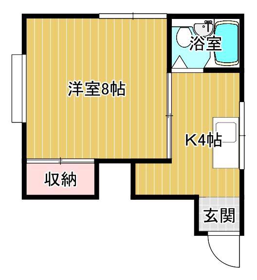 コーポ・アルファ(1K/1階)の間取り写真