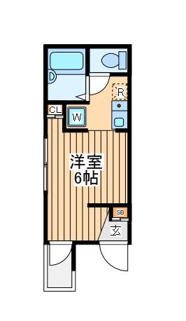 ティーメゾン(1K/3階)の間取り写真