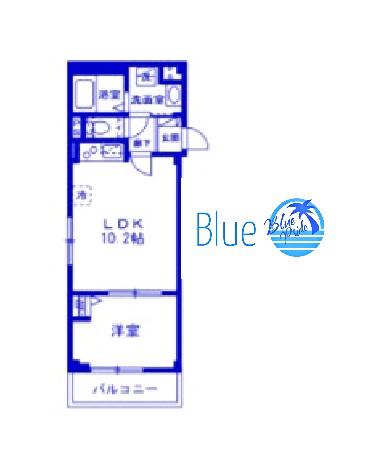 マスターズ能見台(1LDK/2階)の間取り写真