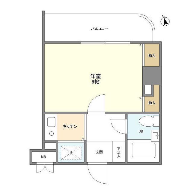 アドリーム文京動坂(1K/3階)の間取り写真