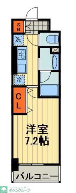 FERICIA URAWA TOKIWA(1K/4階)の間取り写真