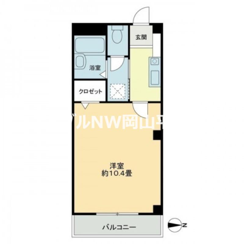 さぼうる住吉(1K/3階)の間取り写真