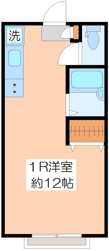 NS世田谷(ワンルーム/2階)の間取り写真