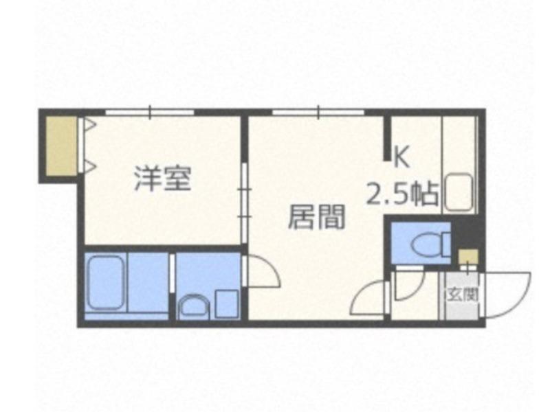 E-HORIZON美園II(1LDK/3階)の間取り写真
