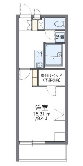 レオパレス橙(1K/3階)の間取り写真