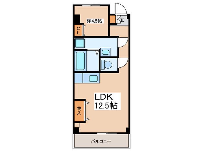 エヌ・シーココモ巽(1LDK/4階)の間取り写真