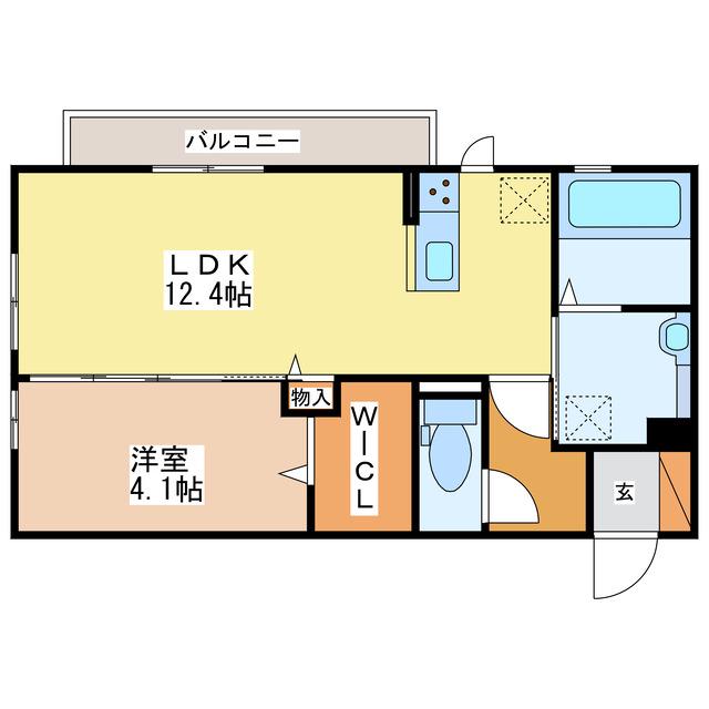 アイ・アイマンションII(1LDK/3階)の間取り写真