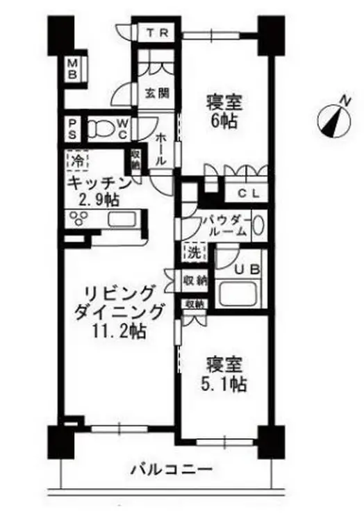 シャンピアグランデ深沢 4階階 間取り