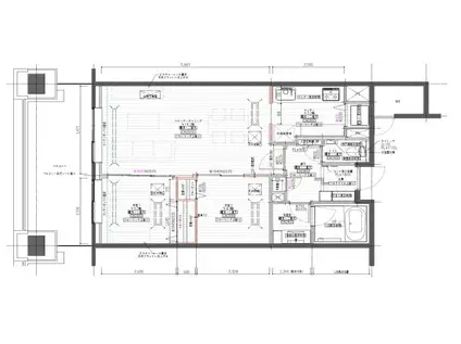 DAIWA リバーゲートレジデンス 南ウイング(2LDK/3階)の間取り写真