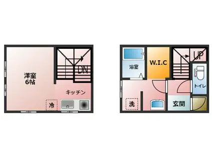 メゾンビーズ(1K/1階)の間取り写真