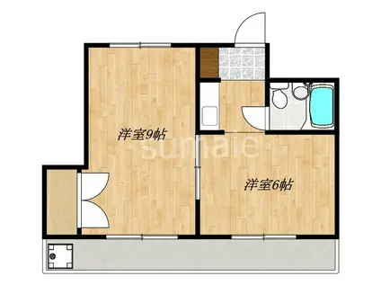 コンフォートマンション西川口(2K/3階)の間取り写真