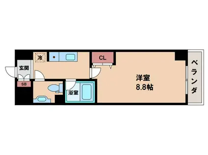 ジュネス東住吉弐番館(1K/3階)の間取り写真